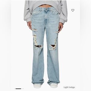 Women’s Purple Brand High Rise Wide Leg Jeans